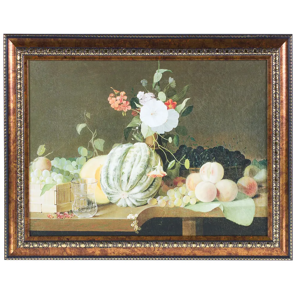 Постер в раме 30х40 см «Цветы и фрукты» Хруцкий Santreyd STLM-2051963