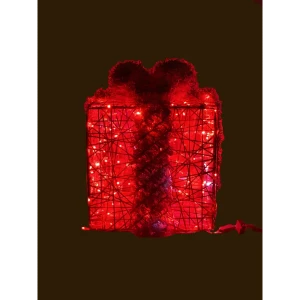 Электрическая светящиеся фигура Подарок 100 LED 40x40x40 см теплый белый свет 86164009 STLM-2037776
