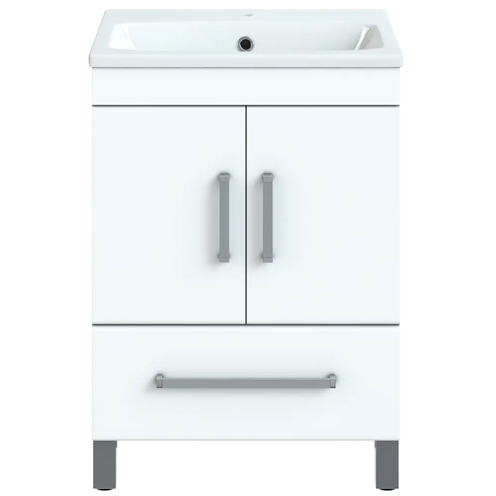 Тумба под раковину напольная Vigo Eggo 75 см цвет белый STLM-2106626