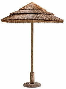 Il Giardino di Legno Круглый зонтик из растительных волокон Ombrelloni