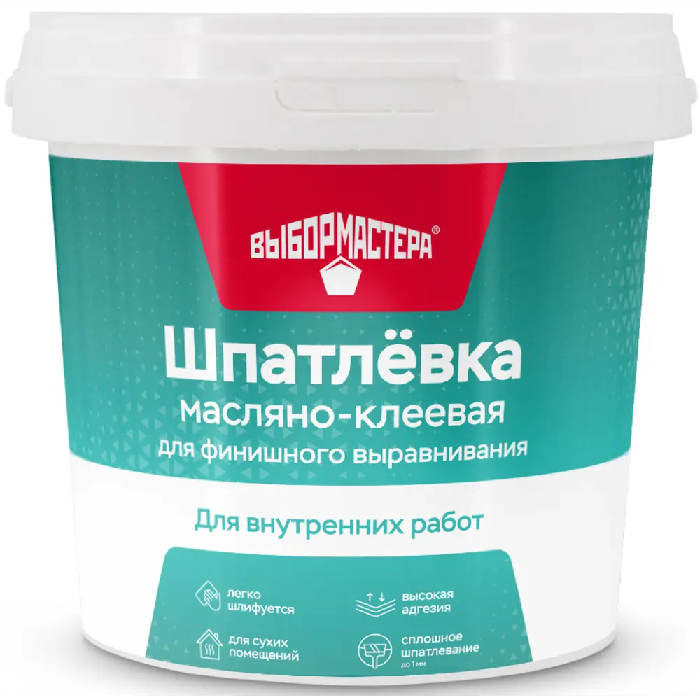 Шпаклевка масляно-клеевая Выбор мастера 1.5 кг STLM-2057093