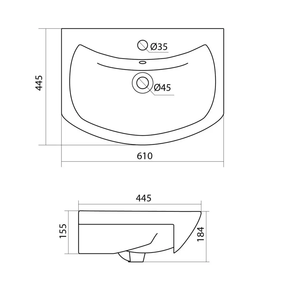 Раковина Santek Балтика 60 STLM-2044629 - Вид №2