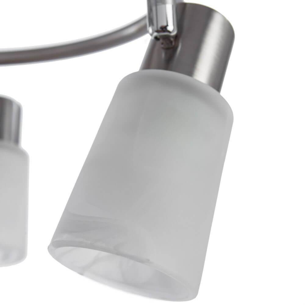 Спот потолочный белый с 3 стеклянными плафонами Arte Lamp A4510PL-3SS ARTE LAMP A4510 00-3927024 Белый  - Вид №3