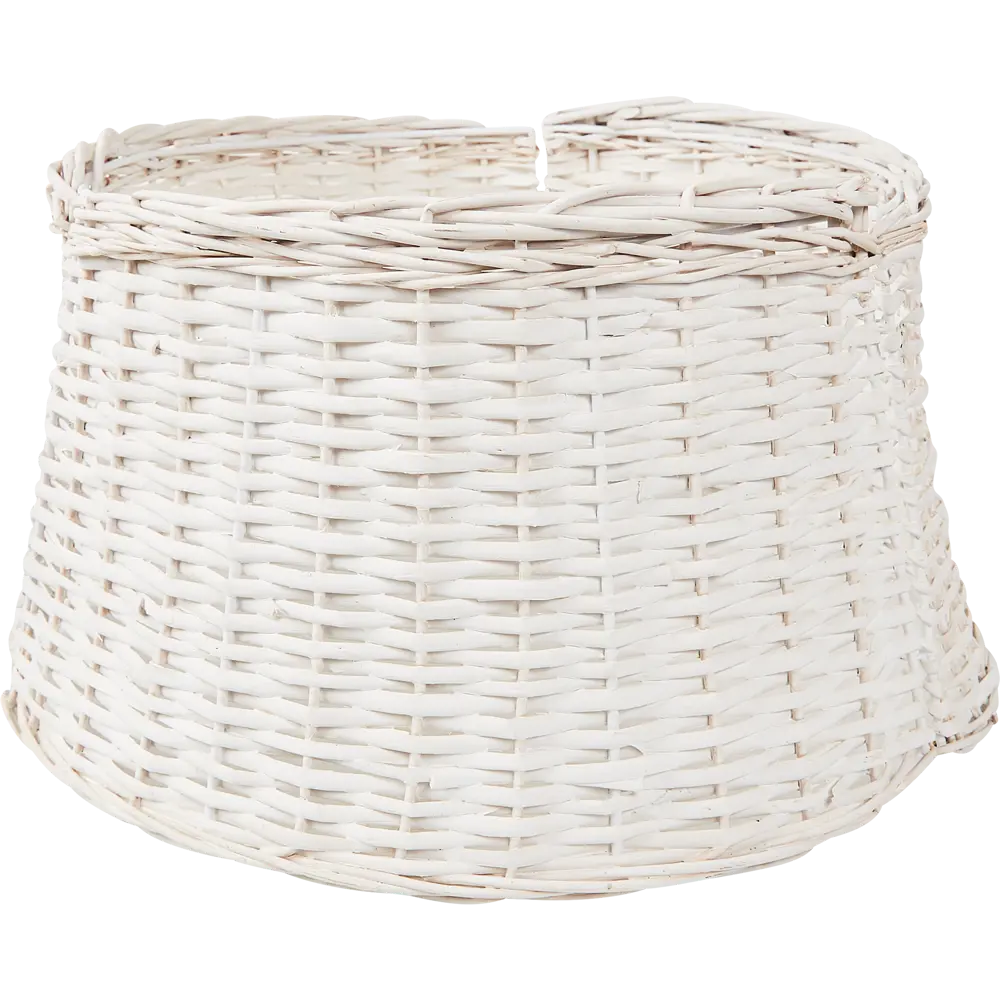 87038501 Корзина под елку белая ротанг D60см H28см STLM-1480254 Santreyd 