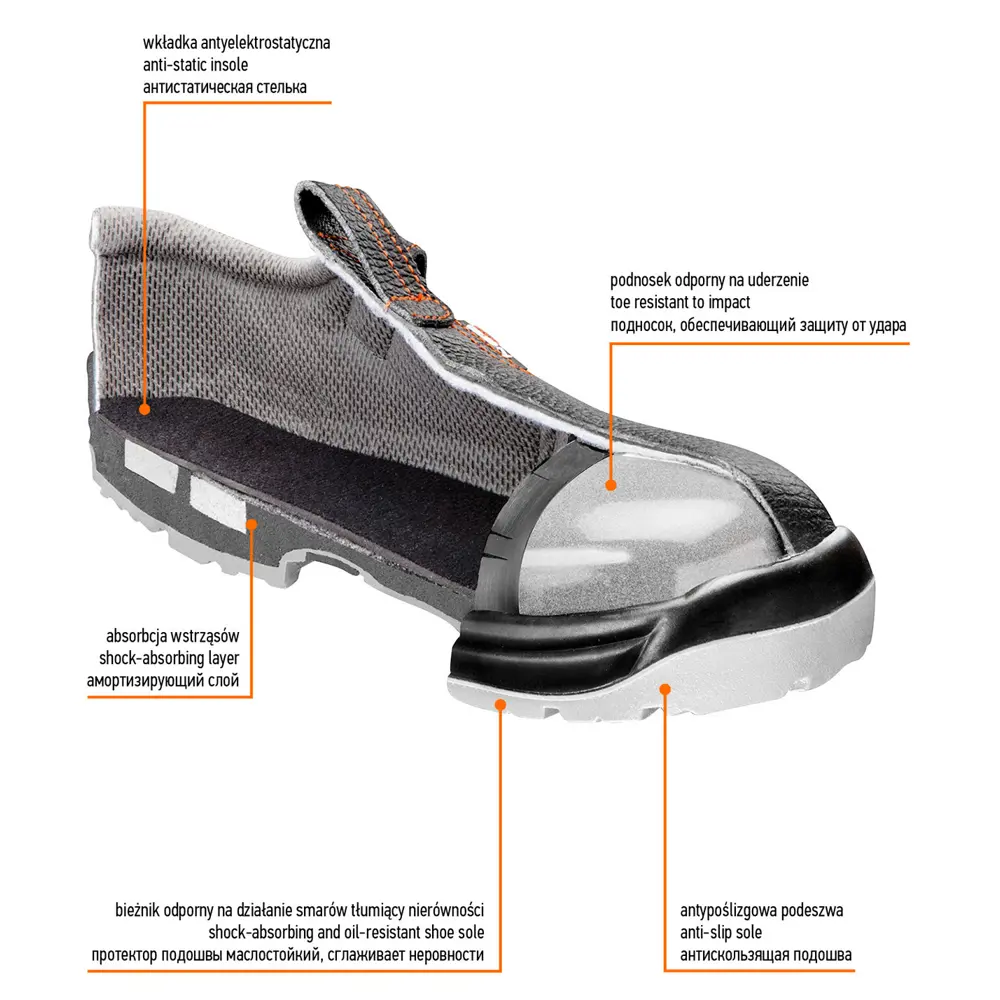 Сандалии рабочие Neo S1 SRA, кожаные, размер 43 Neò STLM-2073932 - Вид №4