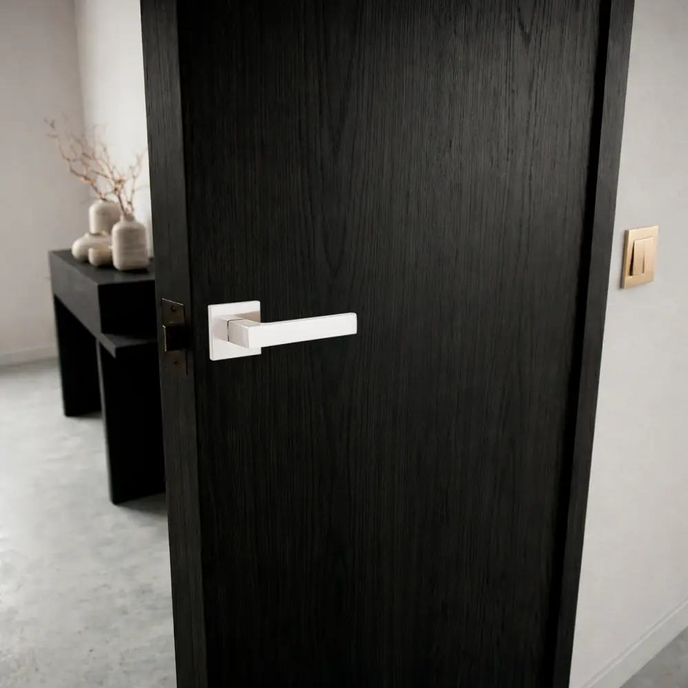 Дверная ручка на розетке Armex H-30130-A без запирания цвет никель STLM-2157320 - Вид №6