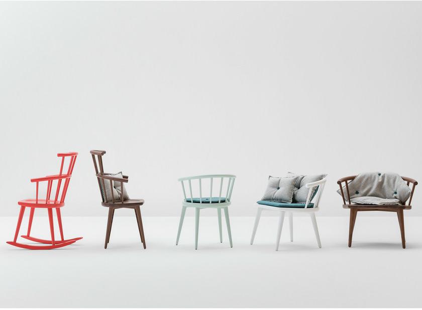 Billiani Кресло-качалка из бука W. 604 - Вид №2