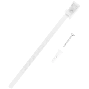 Хомут для труб и кабелей 16-32 мм цвет серый, 10 шт.