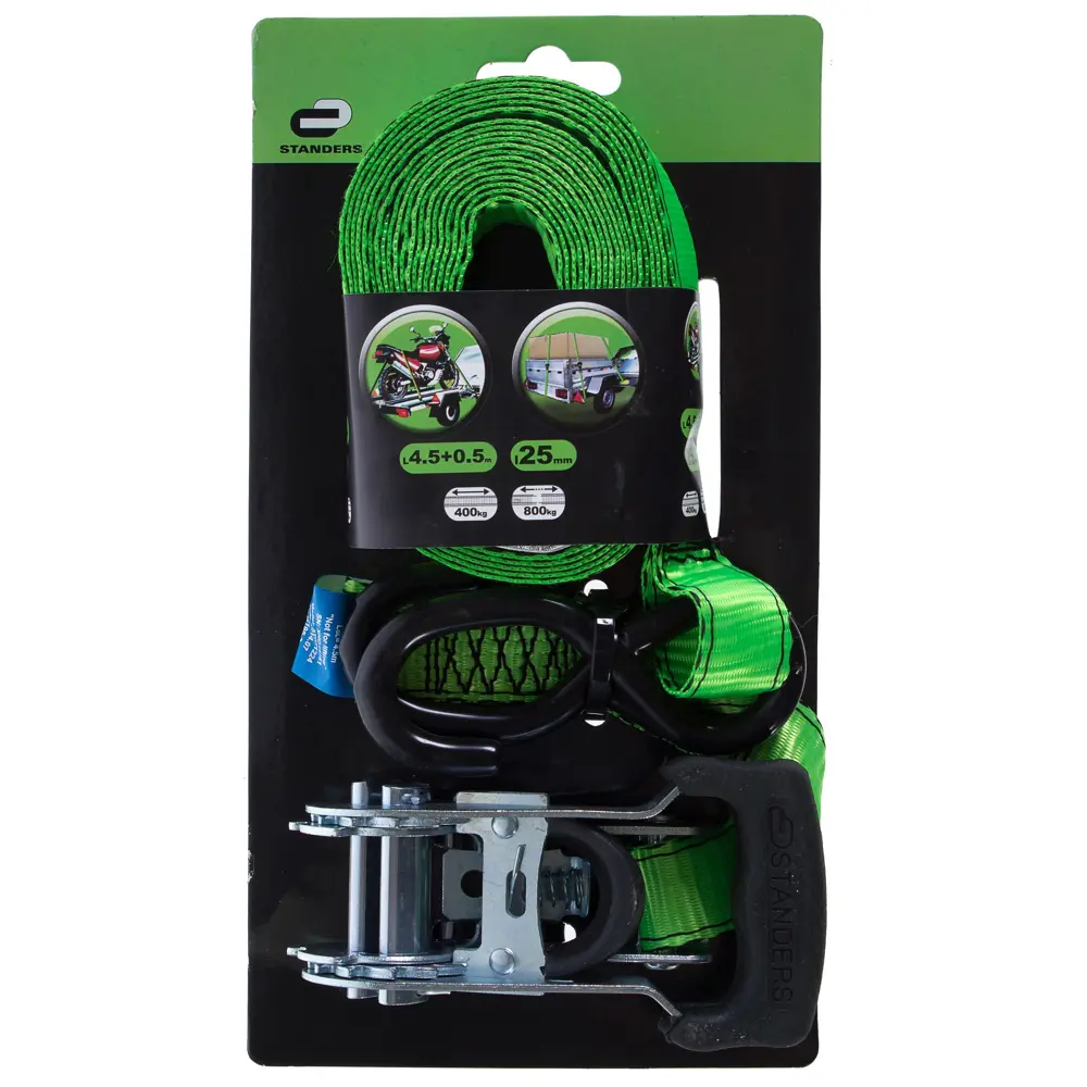 Ремень-крюк Standers 25 мм 5 м, полиэстер, цвет зелёный STLM-2089032 - Вид №3