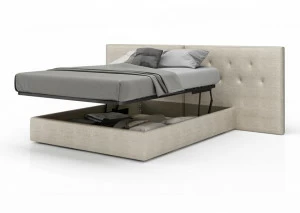 Huppé Кровать-контейнер из ткани с обитым изголовьем Encore 3949ust