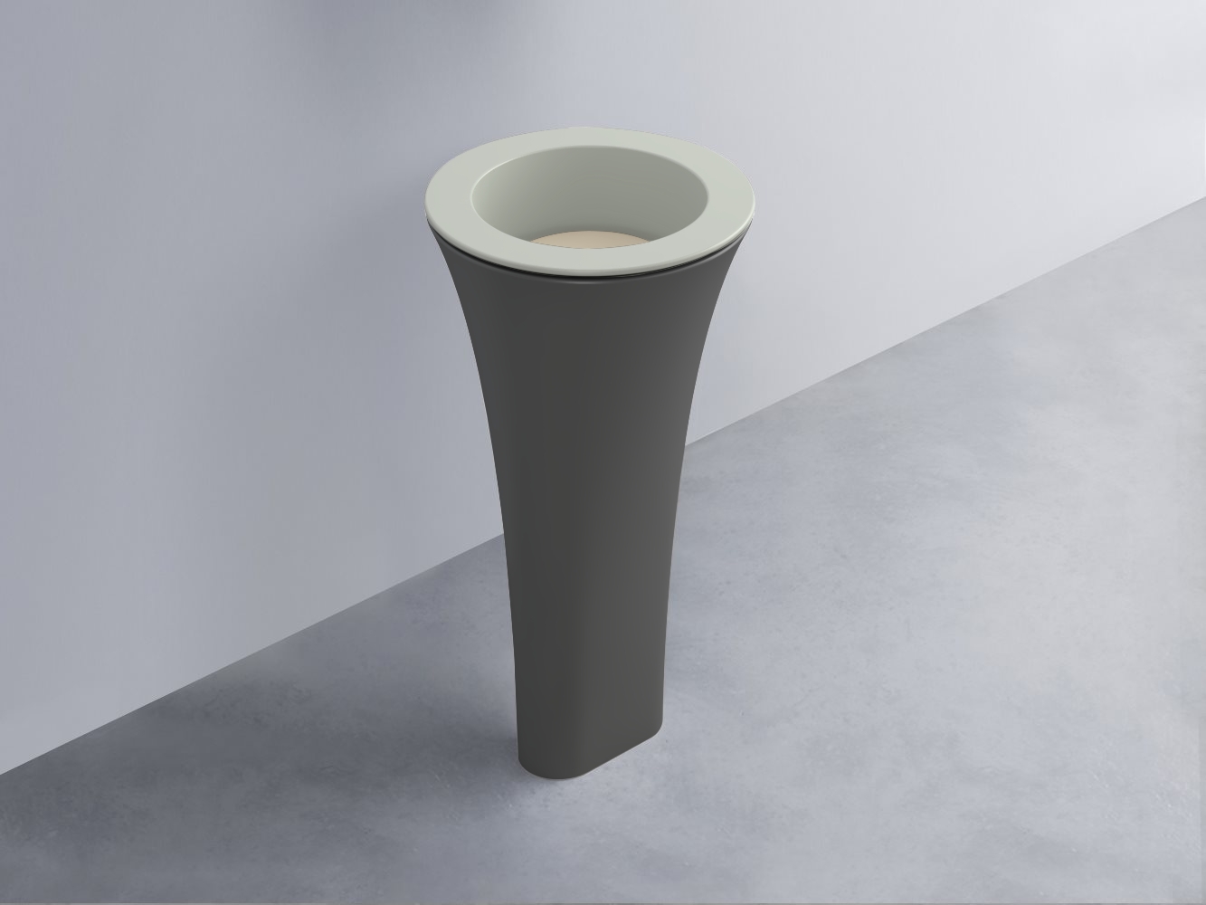 AMLA45-PM+AMPILT-LN+AMCOLT-CM Раковина Amedeo Tondo отдельностоящая cielo Enjoy + Amedeo Ceramica Cielo