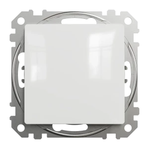Переключатель встраиваемый Systeme Electric Sedna Design 1 клавиша, цвет белый
