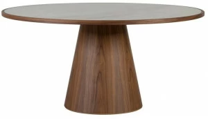 Tonin Casa Круглый стол из ореха и столешница из керамогранита