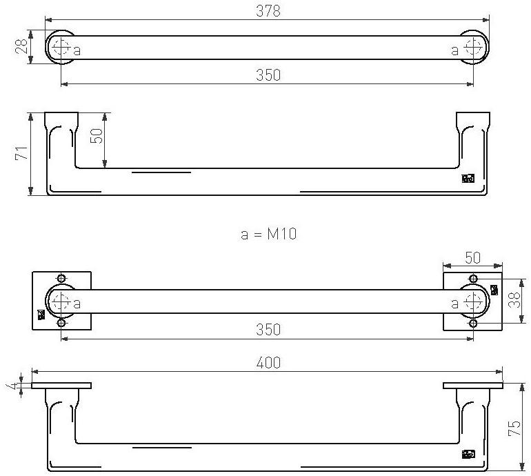 Dauby Металлическая ручка Pure® 14706 - Вид №1