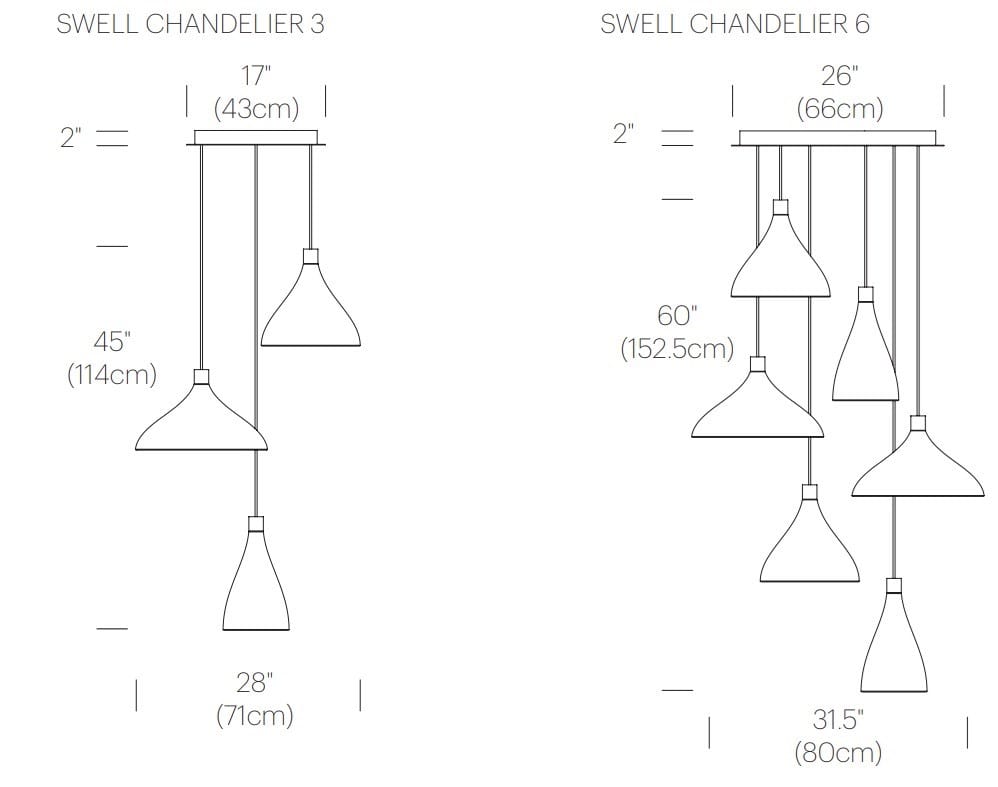 Алюминиевый затемняемый светодиодный подвесной светильник Pablo Designs SWELL ARCH-00034335 - Вид №19