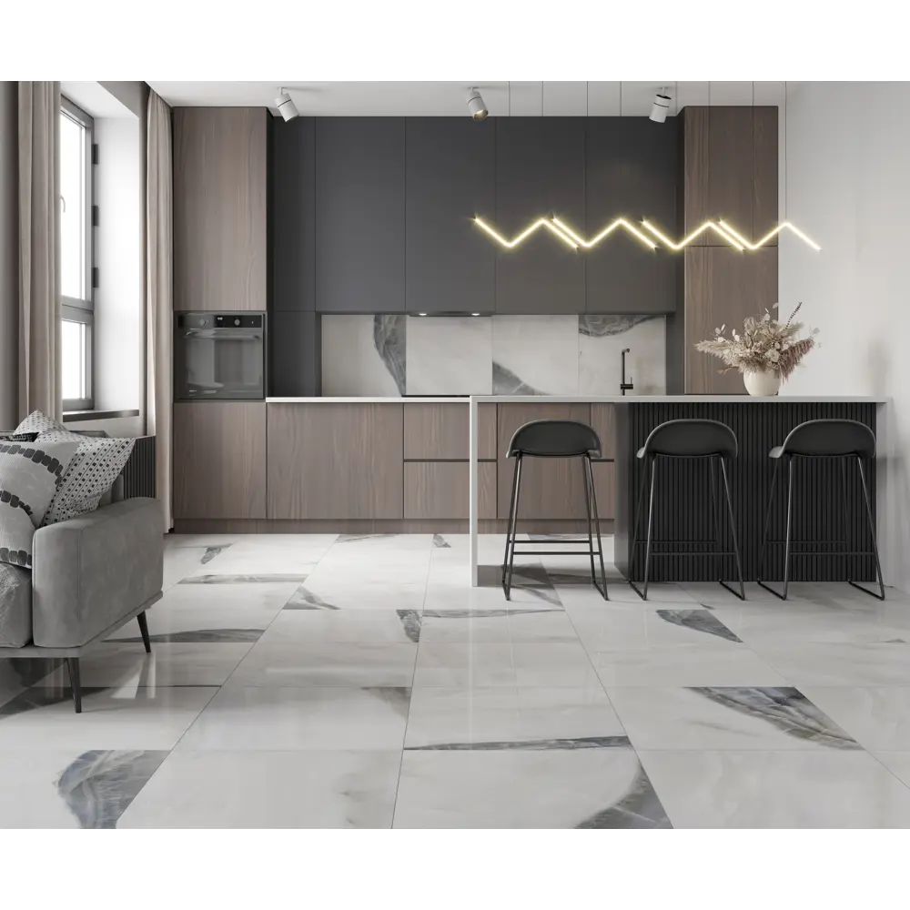 Керамогранит Onyх Sky 60x60 см 1.44 м² цвет белый Santreyd Onyx Sky STLM-2012145 - Вид №3