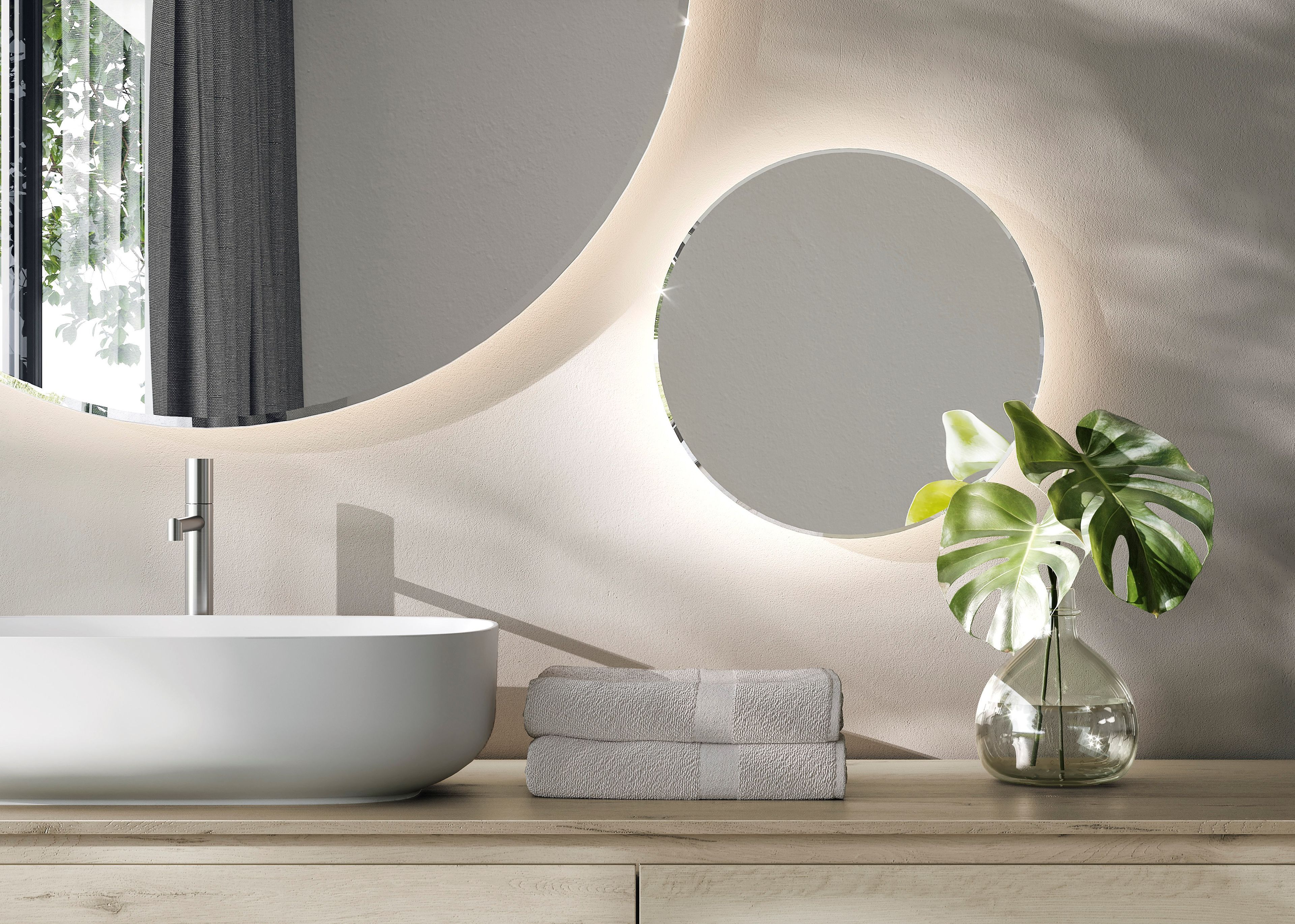 Умывальник с зеркалом Ideagroup Nyù ARCH-00051129 - Вид №1