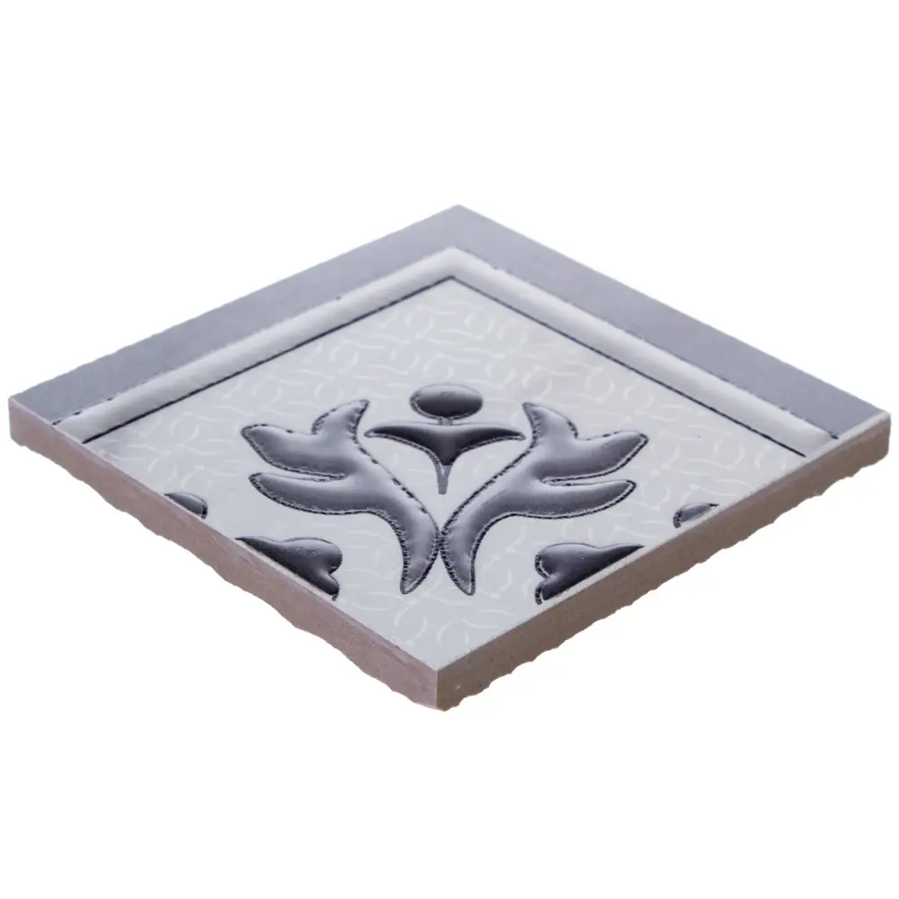 Угловой элемент Бьянка Carrara 10х10 см цвет белый LB CERAMICS STLM-2144546 - Вид №1