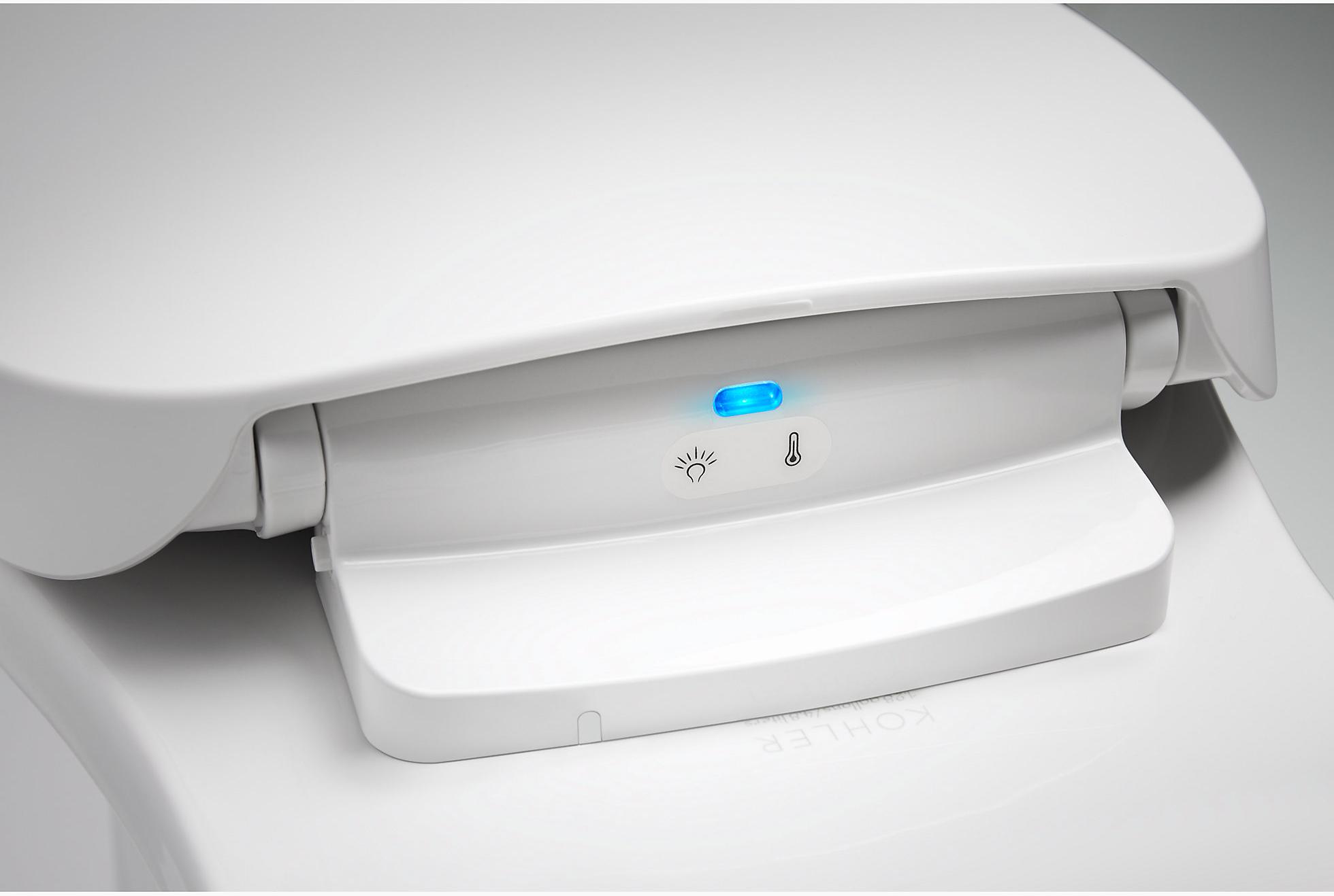 KOHLER PureWarmth Quiet-Close  Удлиненное сиденье для унитаза с подогревом и светодиодным ночником K-10349-96  - Вид №8