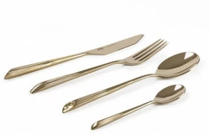 Seletti Набор из 4 столовых приборов из латуни Cosmic diner
