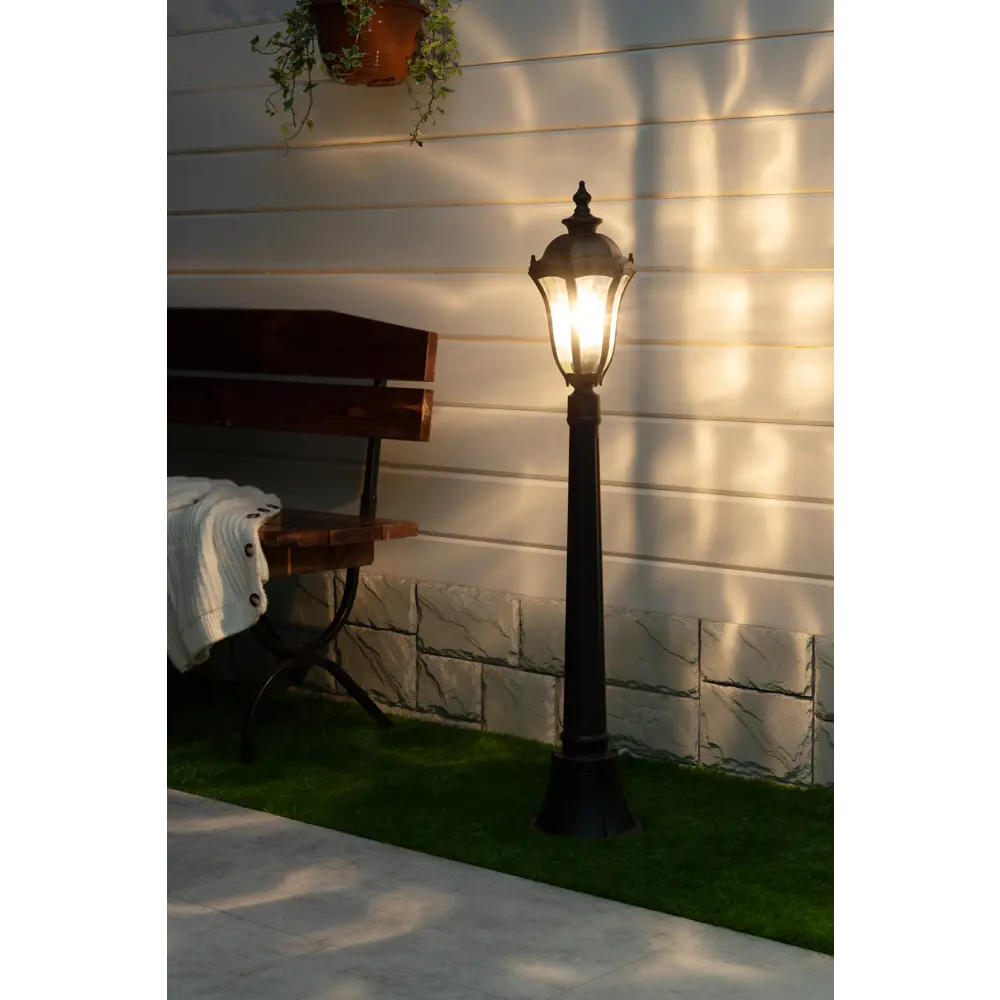 Столб уличный  TDM Electric «Вена» 105 см цвет черный STLM-2051159 - Вид №1