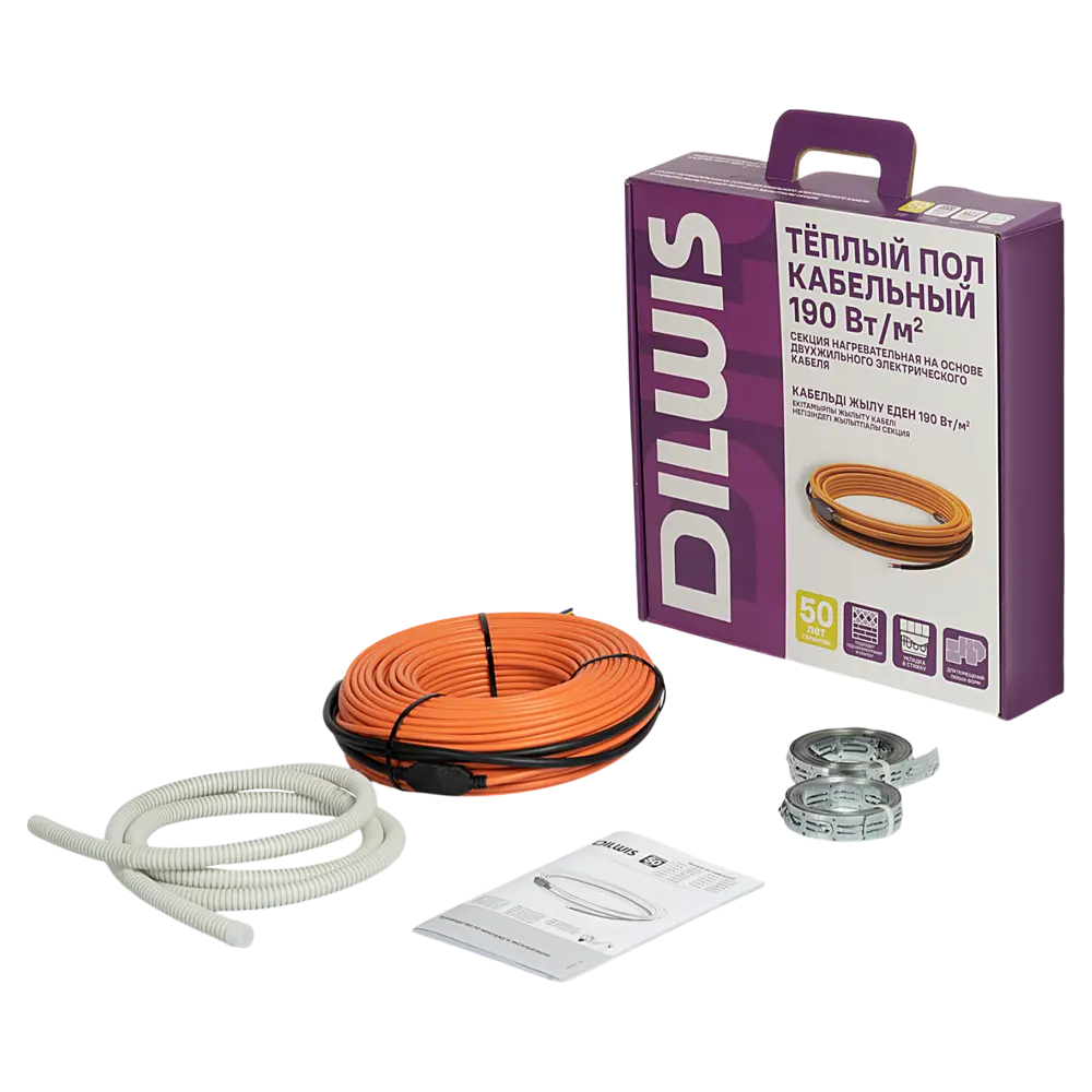Нагревательный кабель Dilwis для системы теплого пола 14 м² 89394481 STLM-1575840 - Вид №1