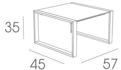 FueraDentro Прямоугольный столик для сада Cima lounge sun-id-1439568 - Вид №6