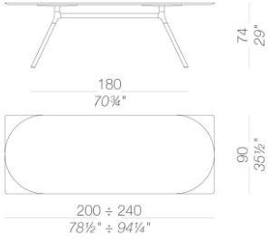 Lapalma Овальный деревянный стол Fork sun-id-1356243 - Вид №3