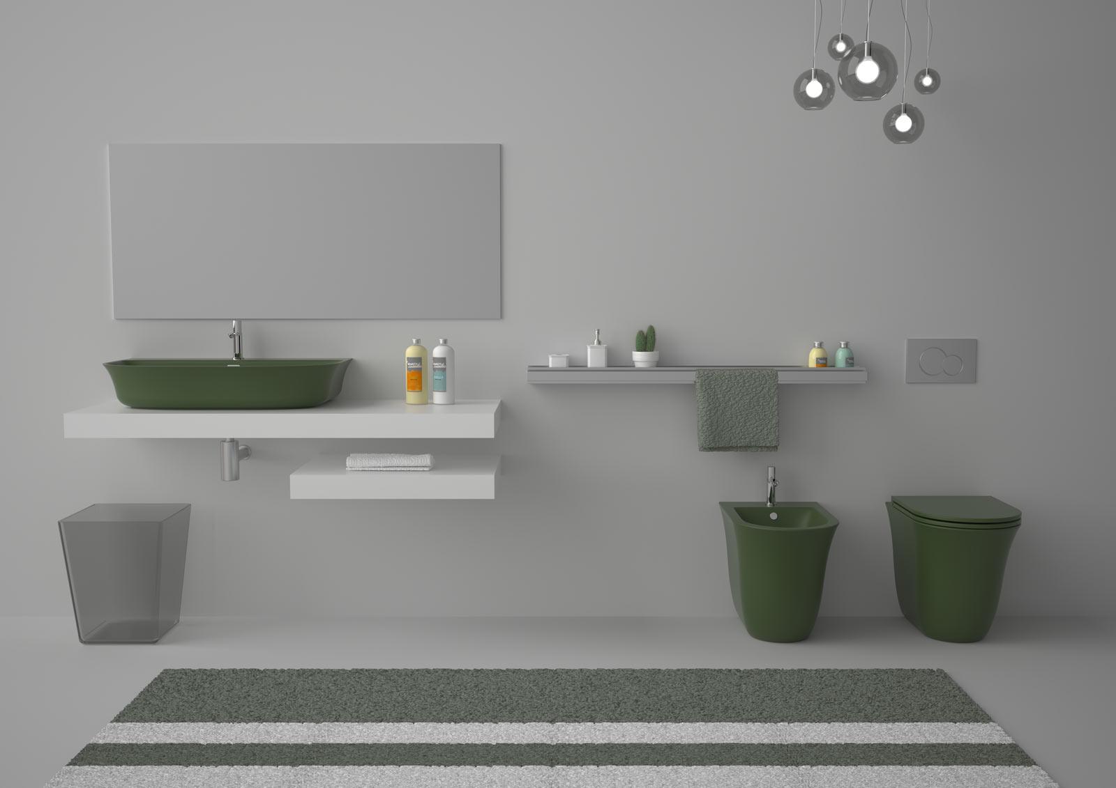 FLBI0117 Напольное биде приставное GSG CERAMIC Flut - Вид №9