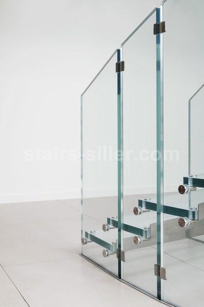 Siller Treppen Самонесущая винтовая лестница из нержавеющей стали и стекла Fly sun-id-1458385 - Вид №6