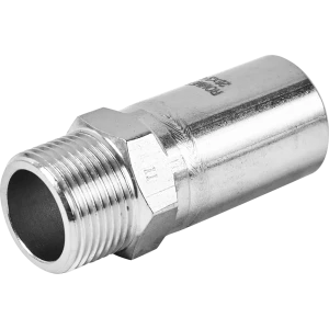 Муфта переходная Rommer 3/4"x28 мм НПр-НР нержавеющая сталь