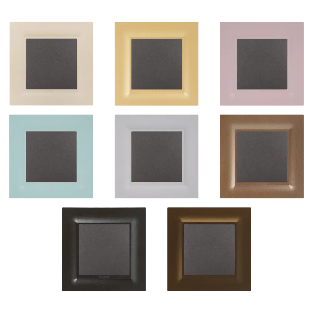 Выключатель одноклавишный - Legrand Structura - 10А 250В безвинтовые зажимы - магнезиум STLM-2120335 - Вид №1