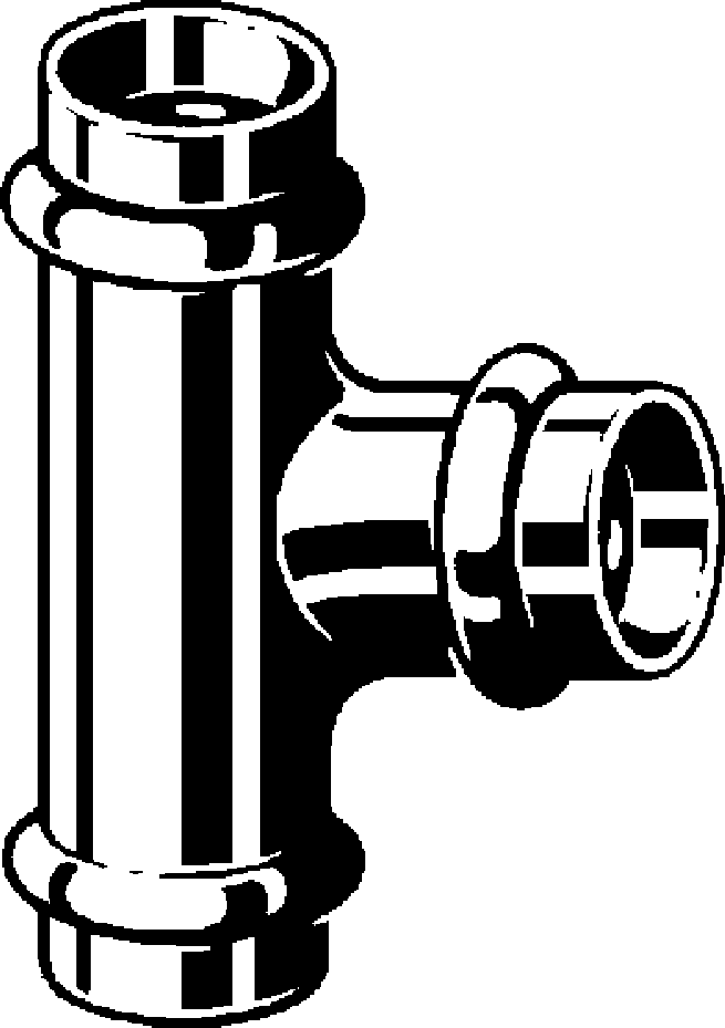 Viega Тройник Profipress 2418 (443955) 443 955 - Вид №1
