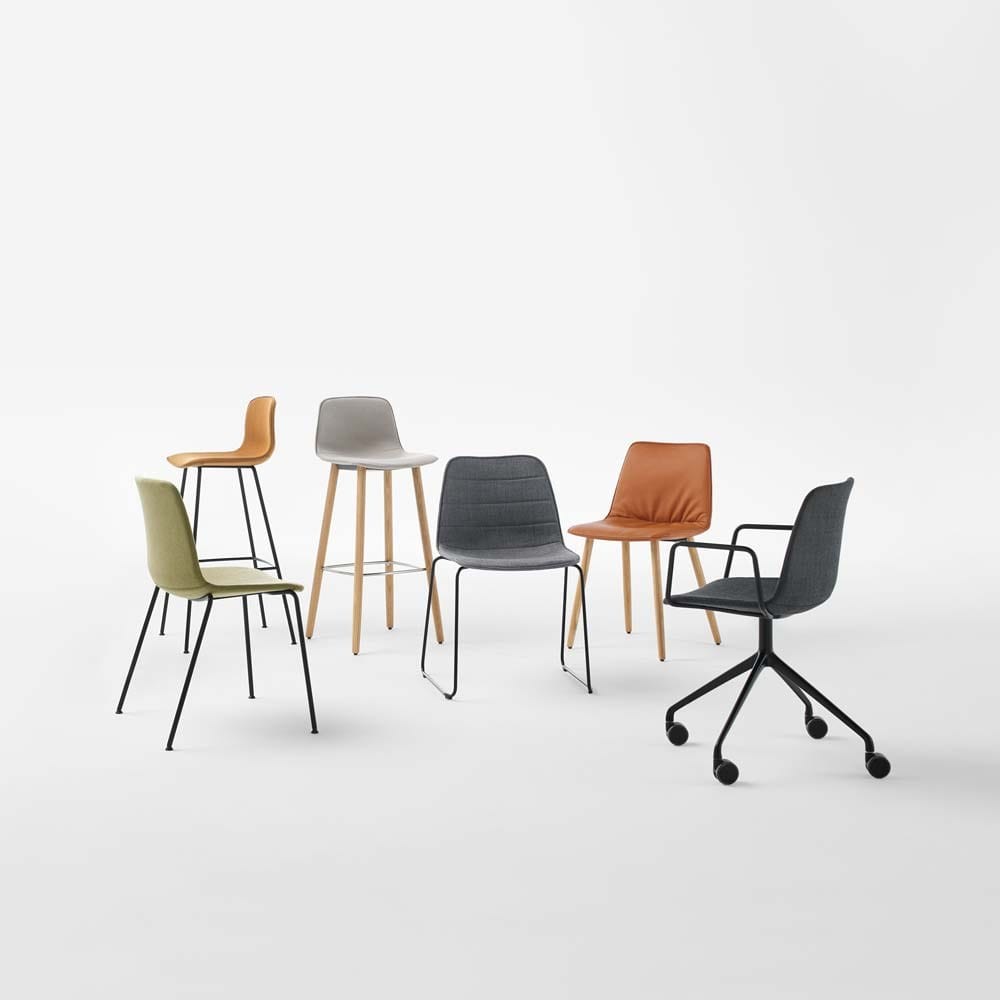 Тканевое вращающееся офисное кресло с подлокотниками на насесте INCLASS Варя Тапиз ARCH-00141112 - Вид №1