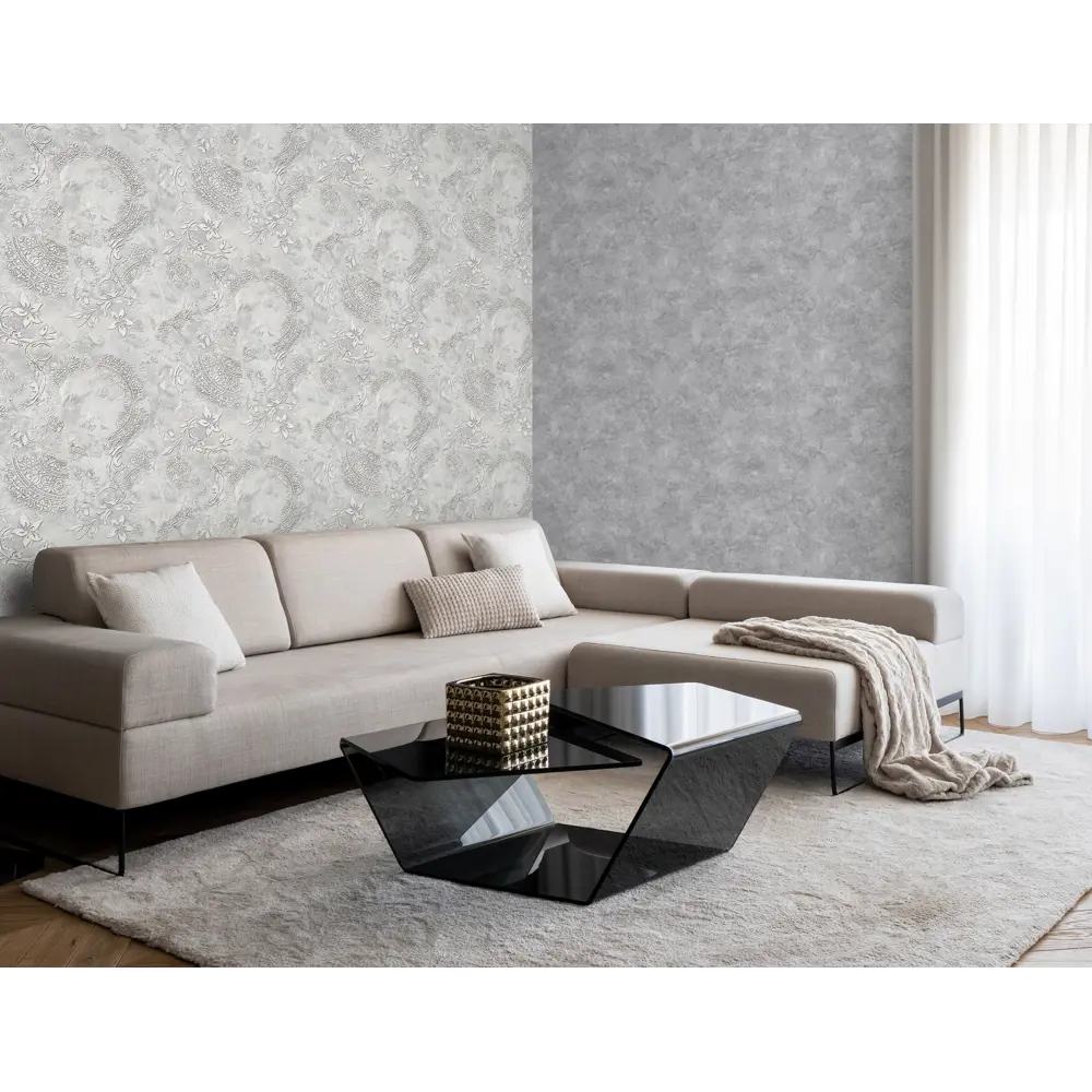 Обои флизелиновые Victoria Stenova Da Vinci серые 1.06 м VS286747 STLM-2170156 - Вид №4