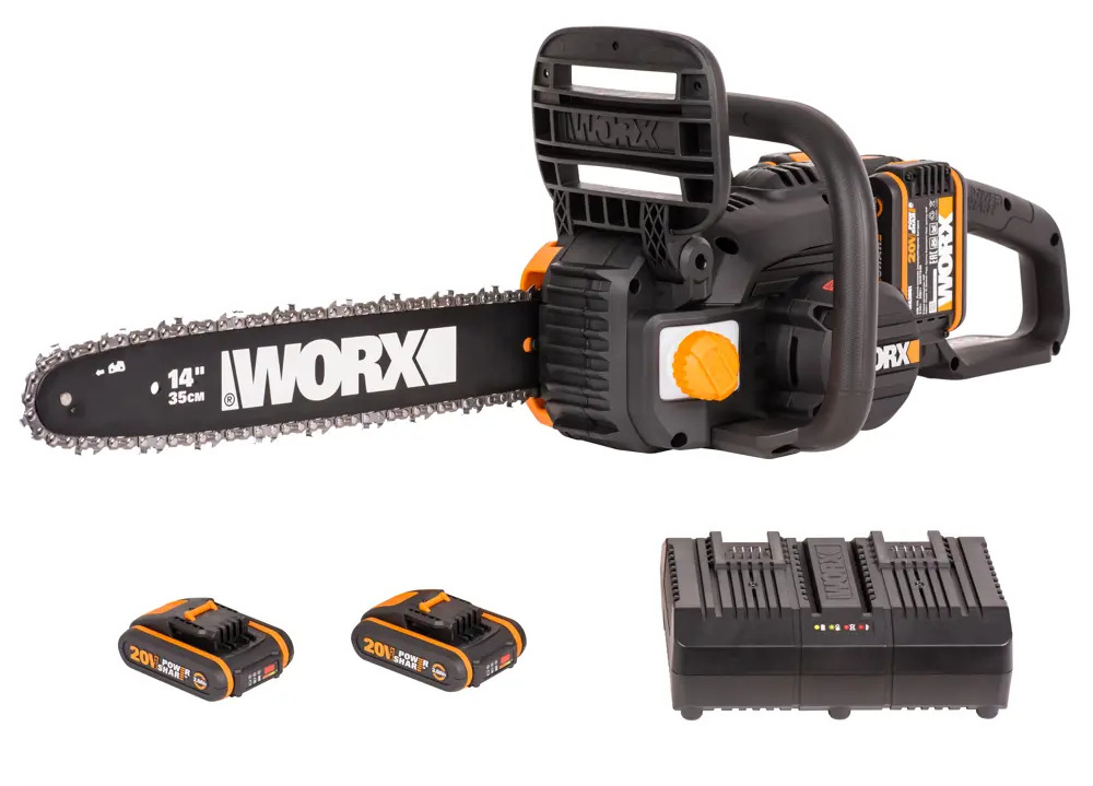 Аккумуляторная пила WORX WP370E 40V с шиной 35 см - полная автономность в работе 82600069