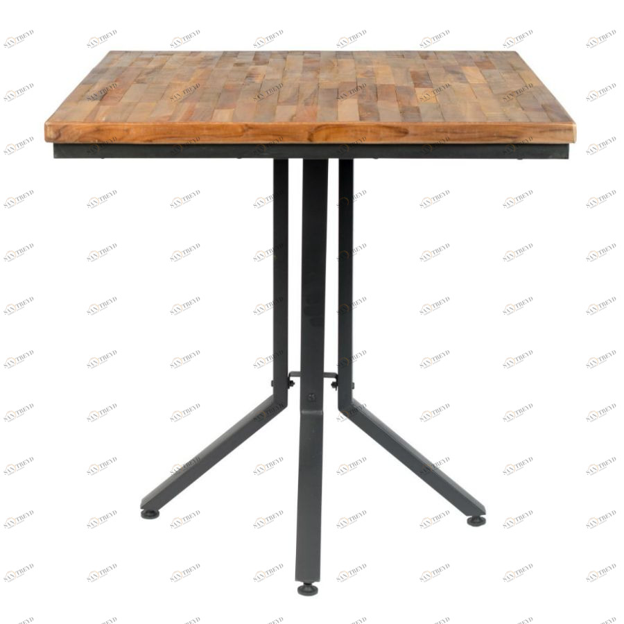 Стол Maze, квадратный, дерево White Label Living 2100087