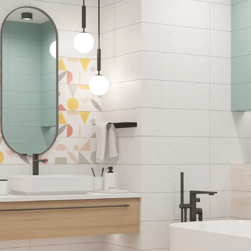 Плитка настенная LB Ceramics Юген Линдберг 20x60 см 0.84 м² матовая цвет терраццо STLM-2175825