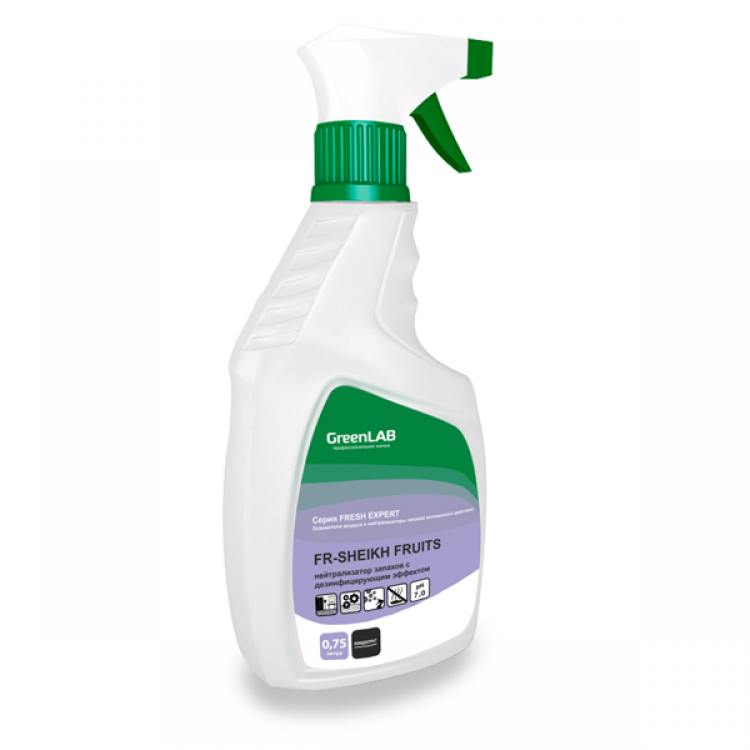 FR-282/05 GreenLAB FR - SHEIKH FRUITS, 0.75 л. нейтрализатор запахов с дезинфицирующим эффектом 