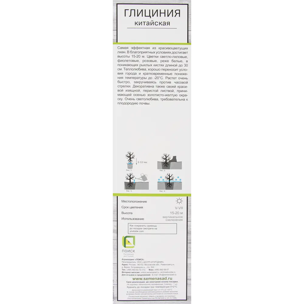 Глициния китайская Поиск 82527427 STLM-2066416 Santreyd  - Вид №2