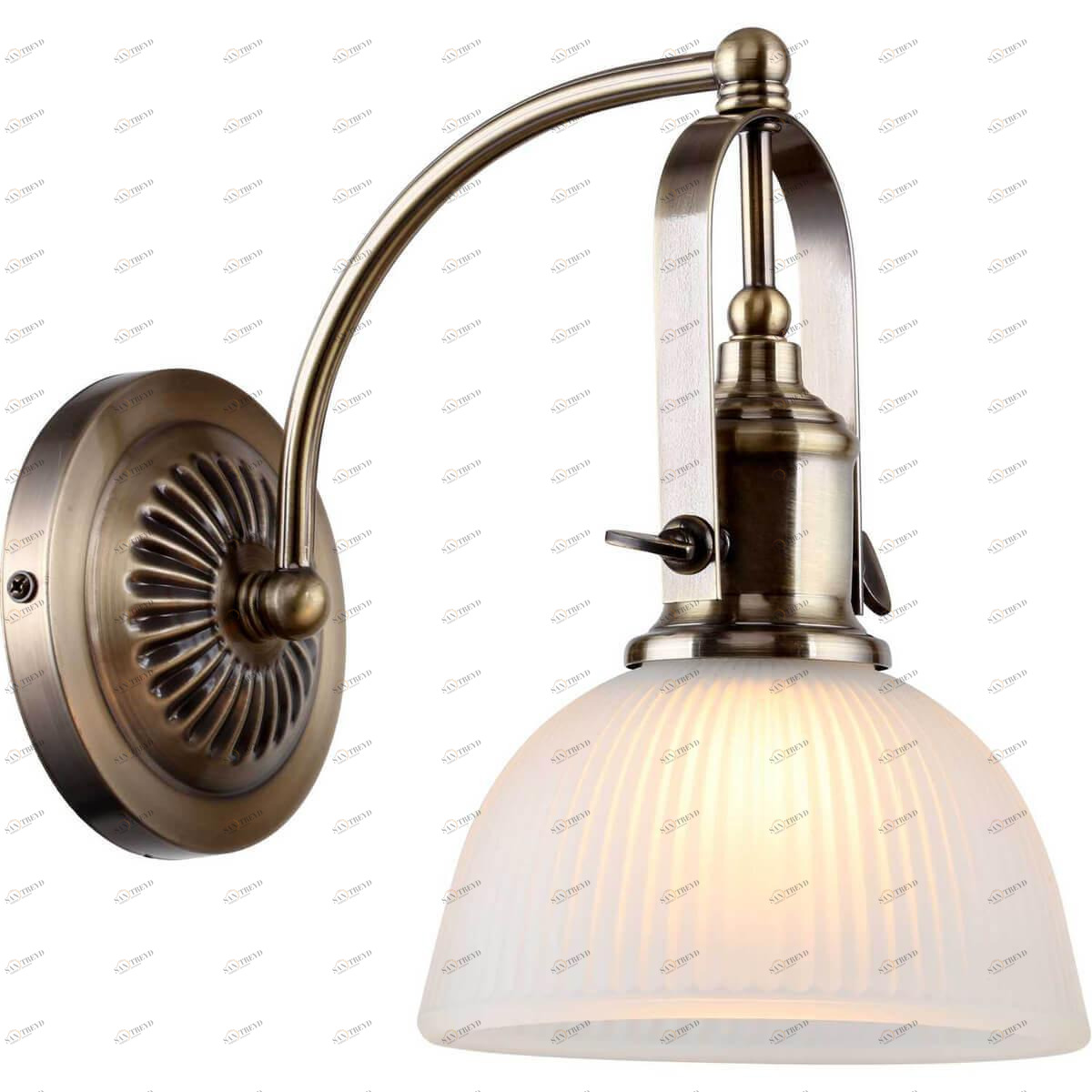 Бра со стеклянным плафоном белое Viva 1002/05/01W STILFORT VIVA 00-3930769 Белый;бронза