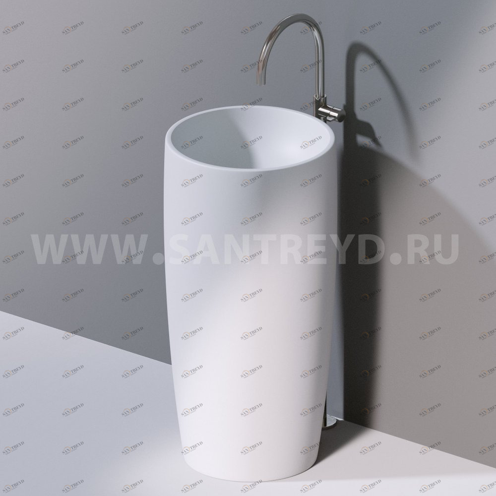 L103T0R0VT.101 Напольная раковина стоящая круглая A. e T. Italia PILLAR AeT ITALIA