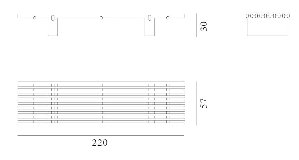 Низкий садовый столик из красного дерева и мрамора Exteta Panarea ARCH-00090767 - Вид №22