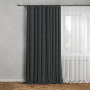 Штора на ленте Inspire Malonn 200X280 см цвет темно-серый Paris 2 84995853 STLM-2065187