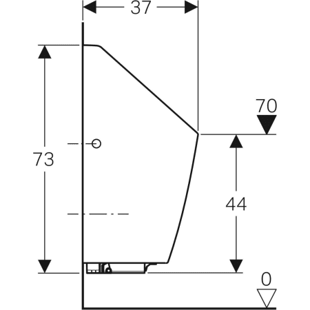 116.084.00.1 Писсуар сенсорный настенный Geberit  - Вид №3