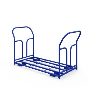 Тележка каркасная с двумя ручками ТКД 7 (г/п 500 кг, 1400x800 мм, колеса чугун/полиуретан 150 мм)