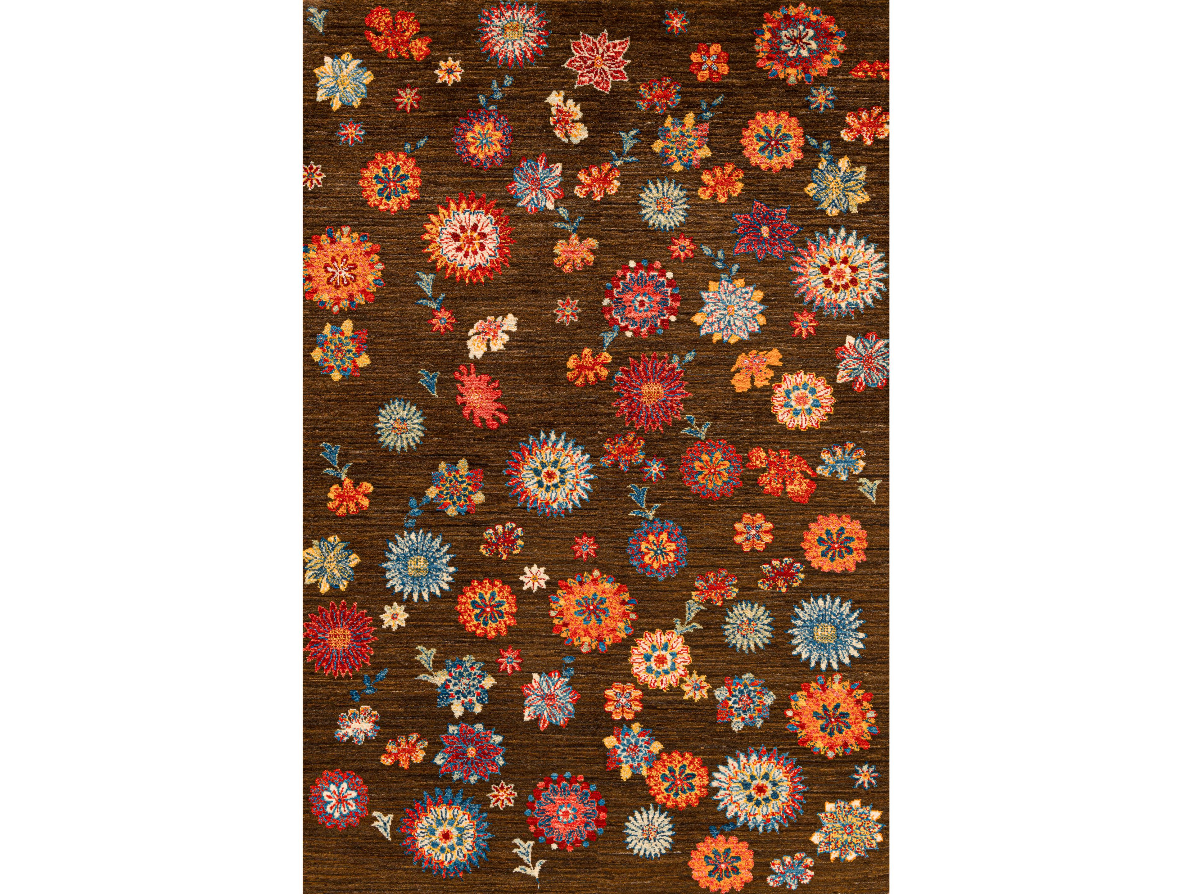 Прямоугольный шерстяной цветочный ковер Zollanvari Ikebana Kyoto-Designer ARCH-00074524 - Вид №1