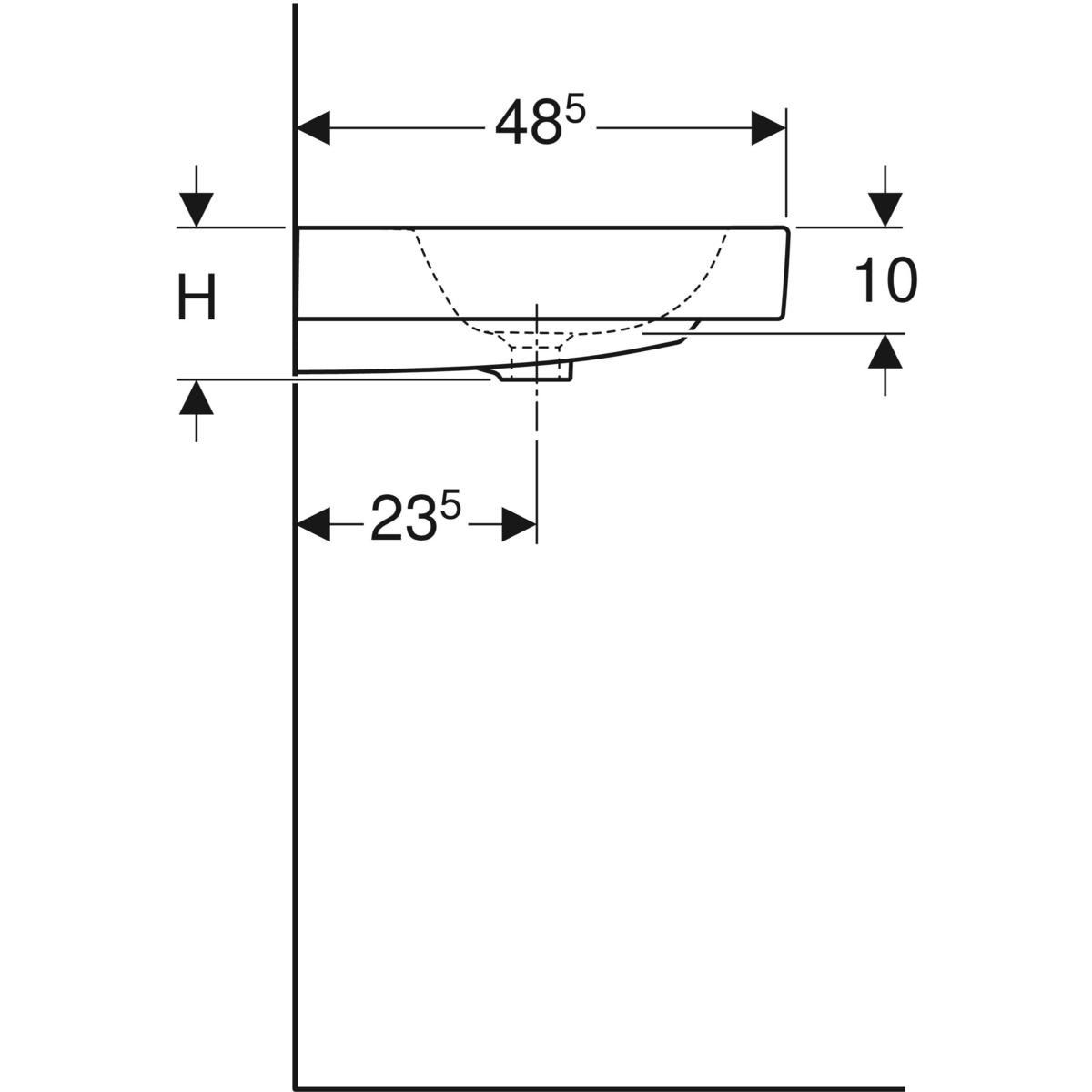 Прямоугольная столешница из керамогранита Geberit ICON ARCH-00131617 - Вид №9