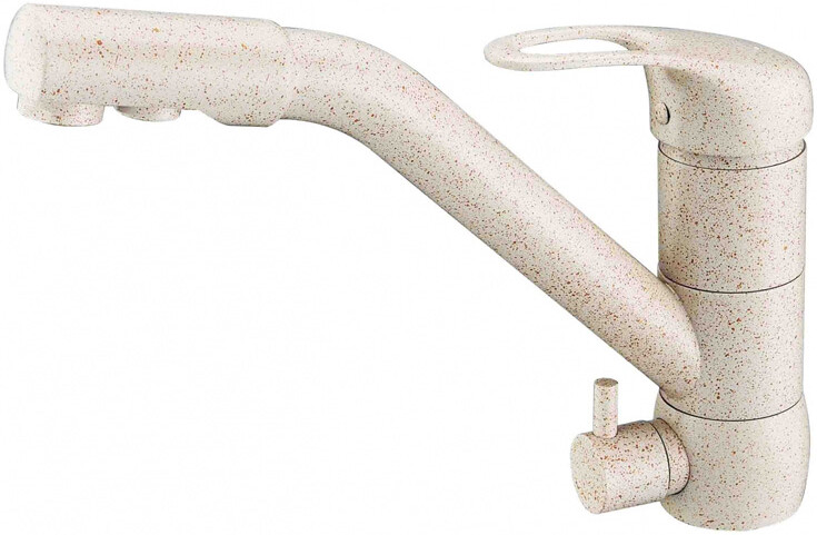 Смеситель ZorG Clean Water ZR 400 KF-12 КВАРЦ для кухонной мойки, кварц