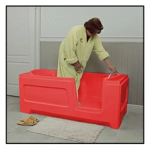 Ванна с дверцей Akcjum Relax 170-80-RH-K лежачая правосторонняя красная